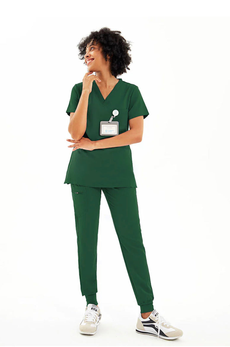 Black Scrub Set, Comfortable Nurse Scrub, Nurse Dress, Women's Scrub Set,  Scrub Uniform, Medical Nurse Scrub, , MOODA001L 